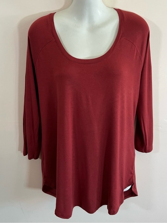A.N.A. A New Approach Tops - a.n.a Burnt Orange 3/4 Sleeve Casual Top Women Medium Soft Stretch